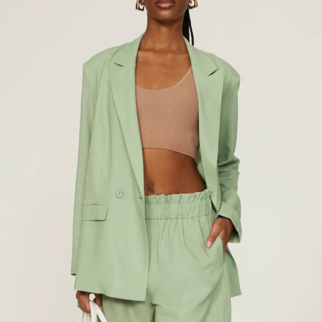 Thakoon Green Oversized Blazer Size 10 Msrp $405